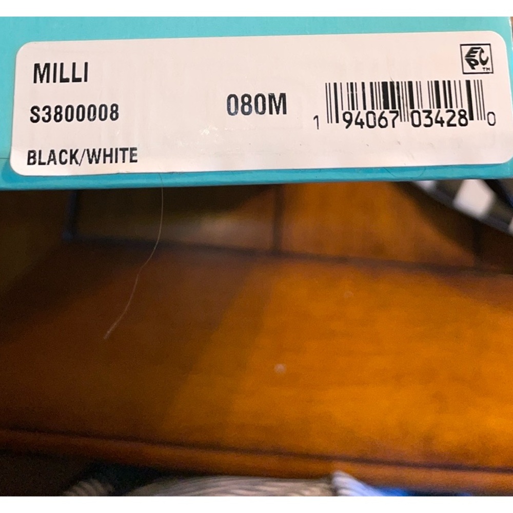 Kate Spade New York 8 Milli Flip Flop black & White striped Org. box Never Worn - Picture 2 of 13